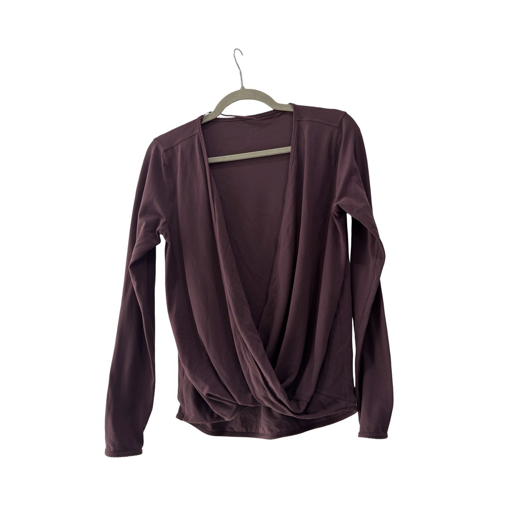 Lululemon Full Freedom Long Sleeve Black Cherry Top